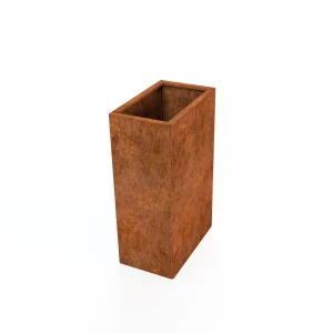 Cortenstaal plantenbak hoog rechthoek groot model