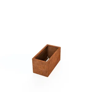 Cortenstaal plantenbak rechthoek laag compact