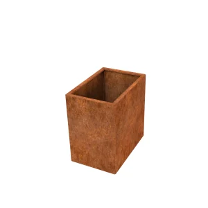 Cortenstaal plantenbak rechthoek compact variant