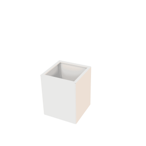Witte gelakte plantenbak klein model